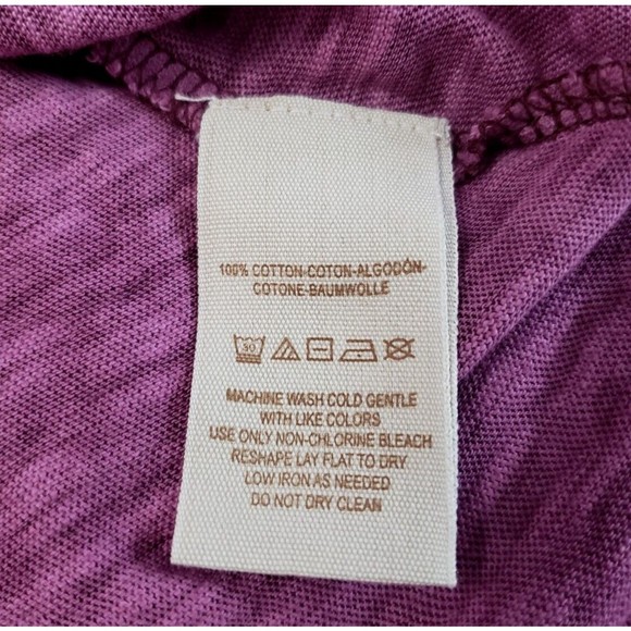 We The Free People Sz XS Oversized Breezy Burnout Tank Top Purple Pink V-Neck - Picture 5 of 7